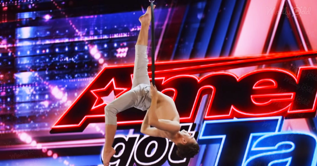 Teen Aerialist Aidan Bryant shocks AGT judges with an incredible
