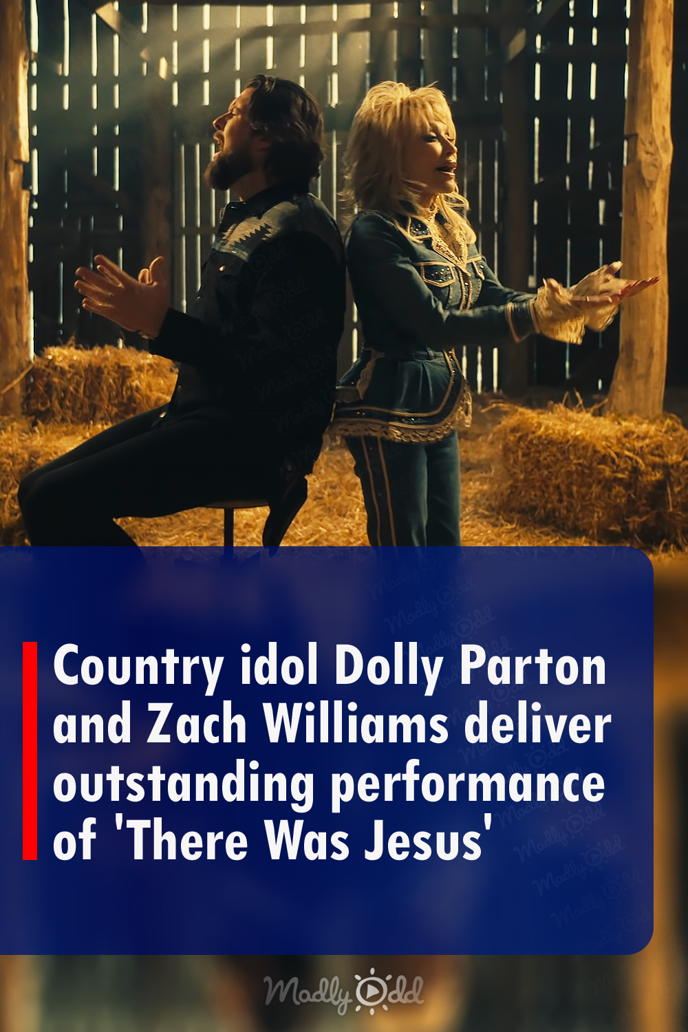Country idol Dolly Parton and Zach Williams deliver outstanding performance of \'There Was Jesus\'