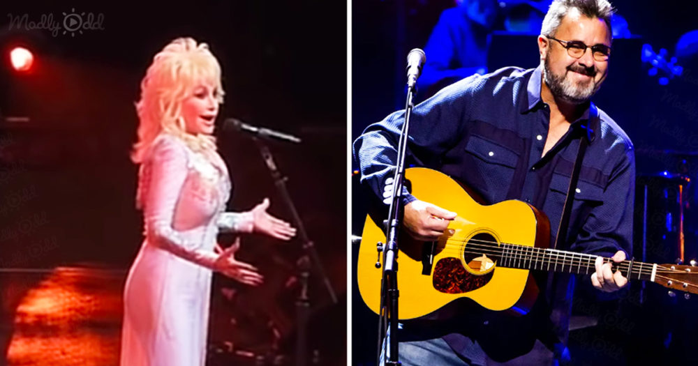 Dolly Parton & Vince Gill combine their voices for “He Stopped Loving