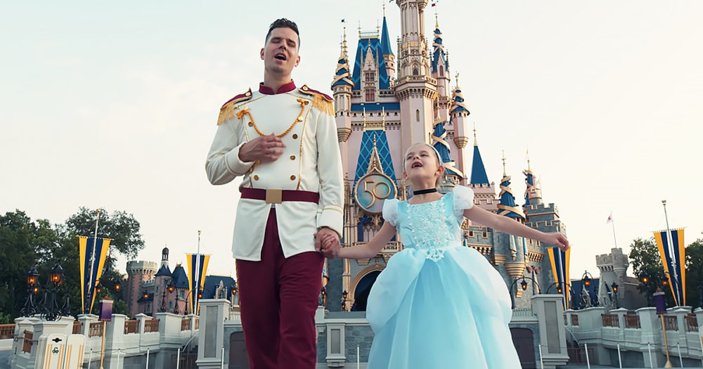 Claire Crosby singing Disney duet with her daddy