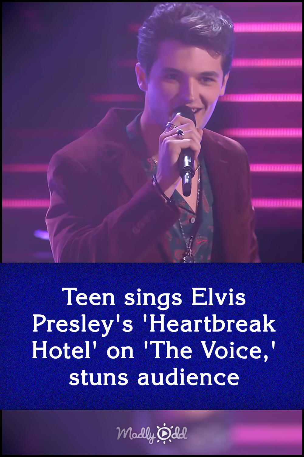 Teen sings Elvis Presley\'s \'Heartbreak Hotel\' on \'The Voice,\' stuns audience