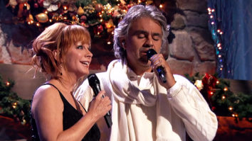 Andrea Bocelli and Reba McEntire