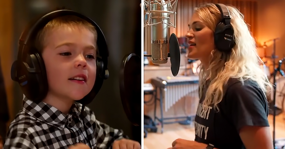 Carrie Underwood sings heartwarming Little Drummer Boy song with her son