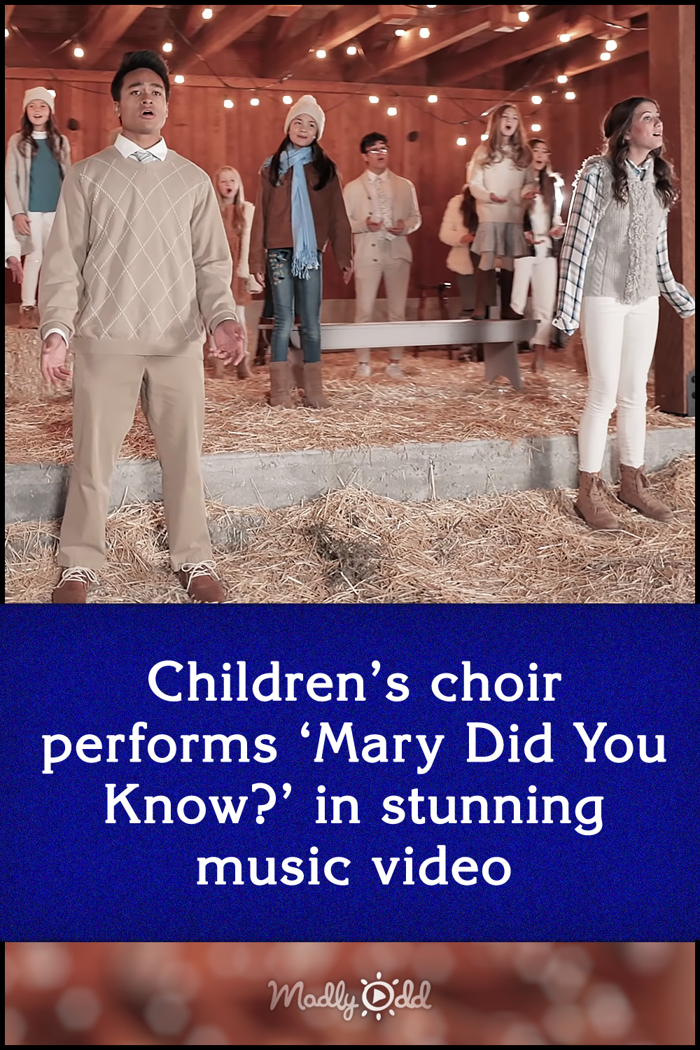 Children’s choir performs ‘Mary Did You Know?’ in stunning music video