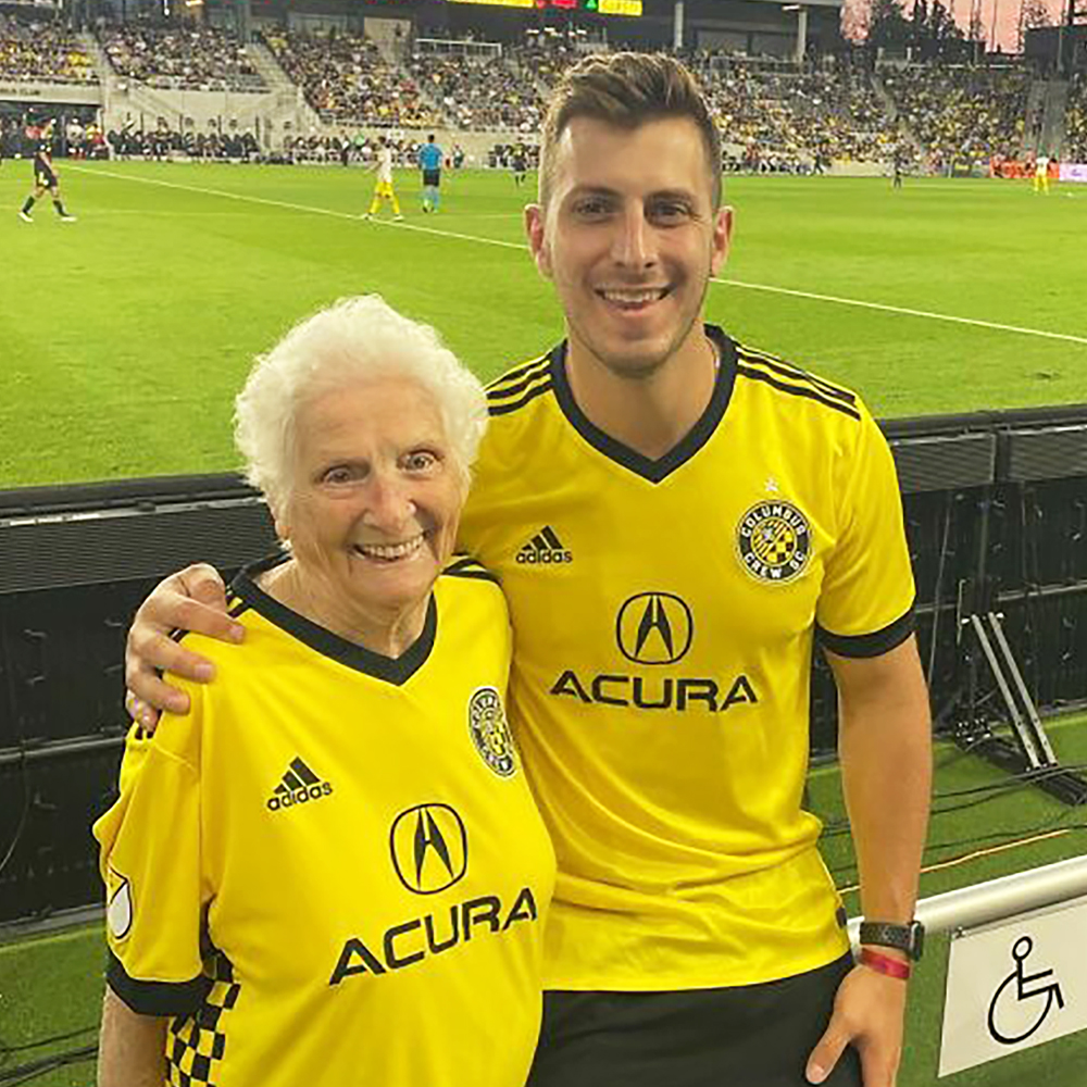 Grandma with her grandson