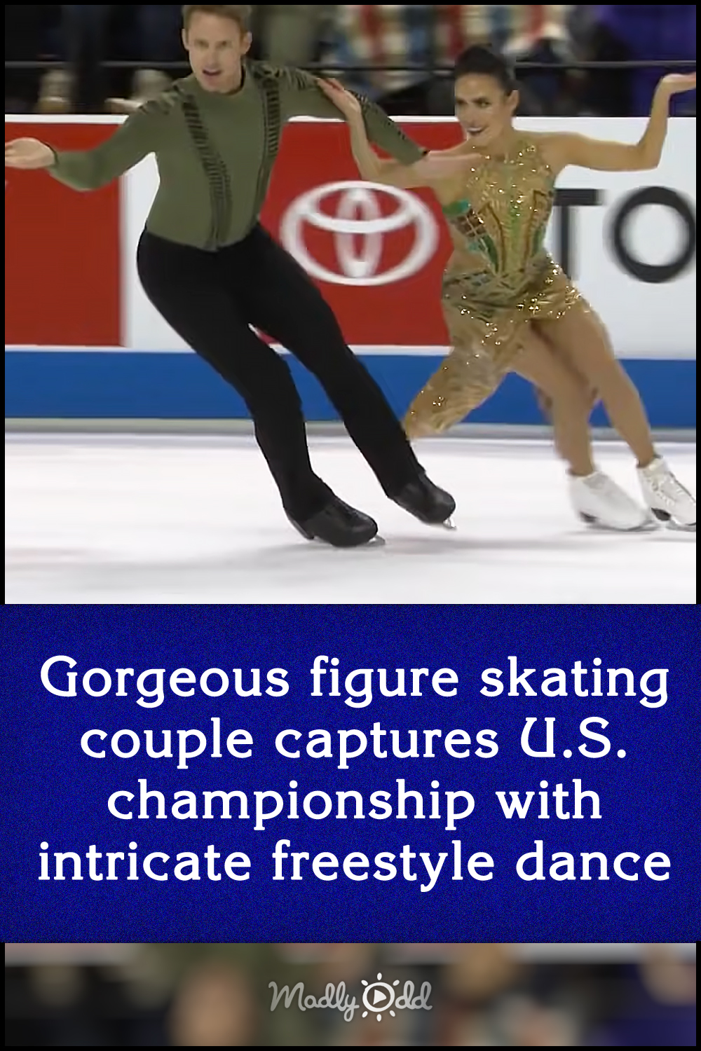 Gorgeous figure skating couple captures U.S. championship with intricate freestyle dance