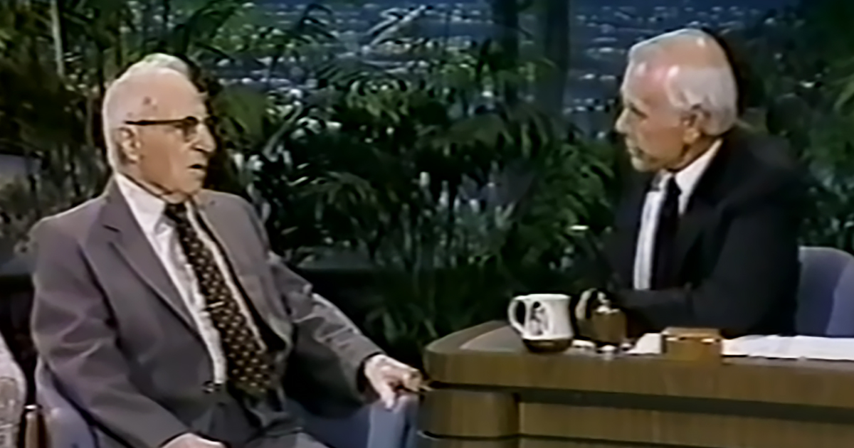 Merritt Heaton and Johnny Carson