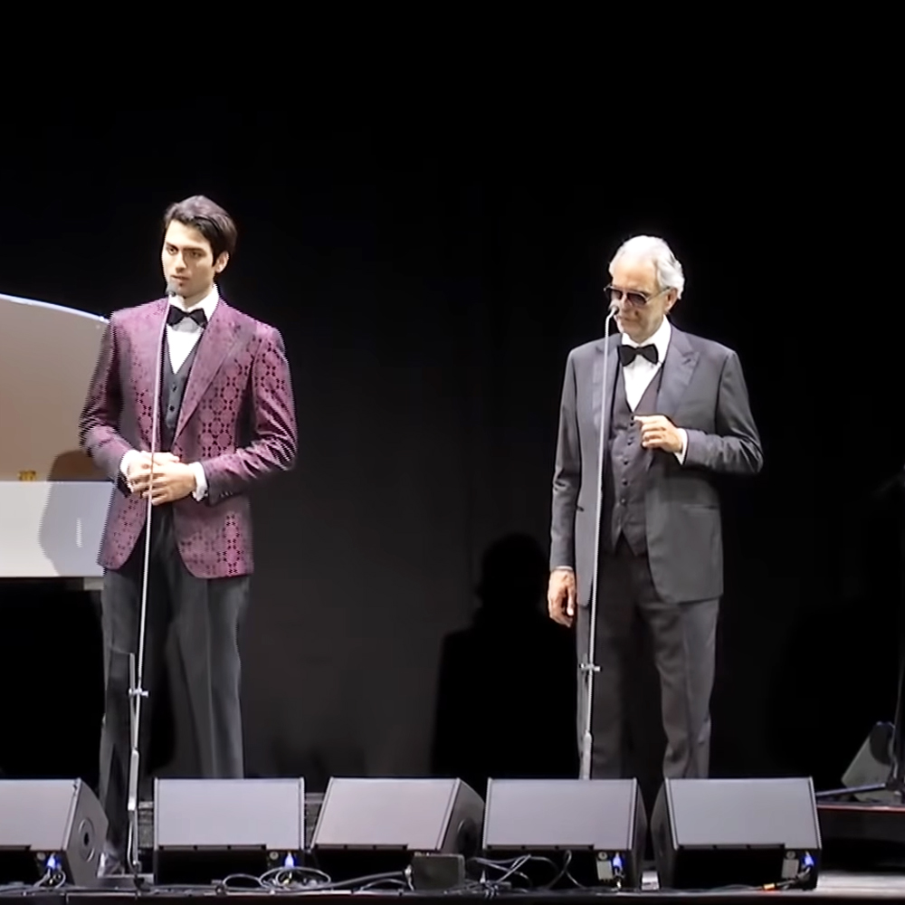 Andrea Bocelli and Matteo Bocelli
