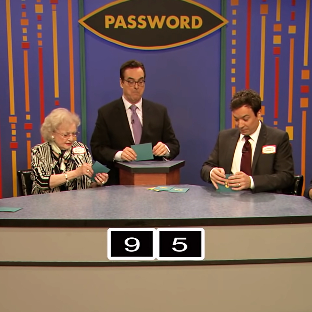 Betty White and Jimmy Fallon