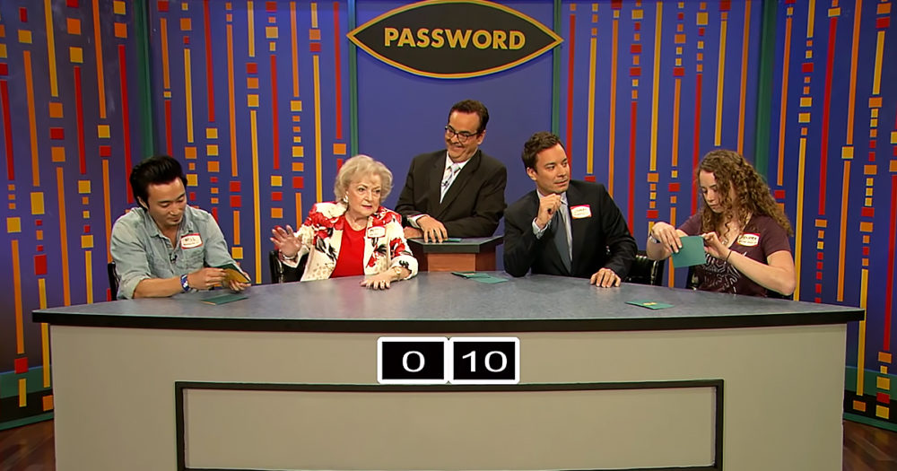 Betty White and Jimmy Fallon