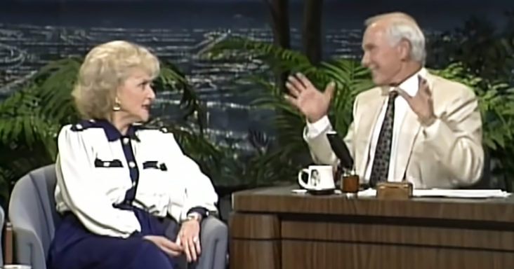 Johnny Carson and Betty White