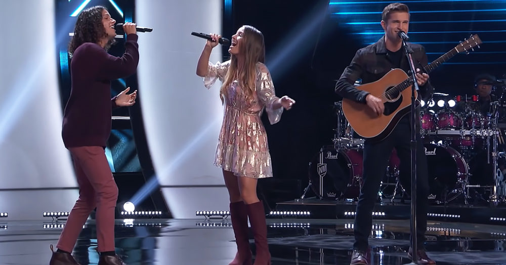 Singing group's performing on "The Voice"
