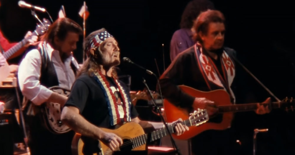 Willie Nelson with country supergroup &lsquo;The Highwaymen&rsquo;
