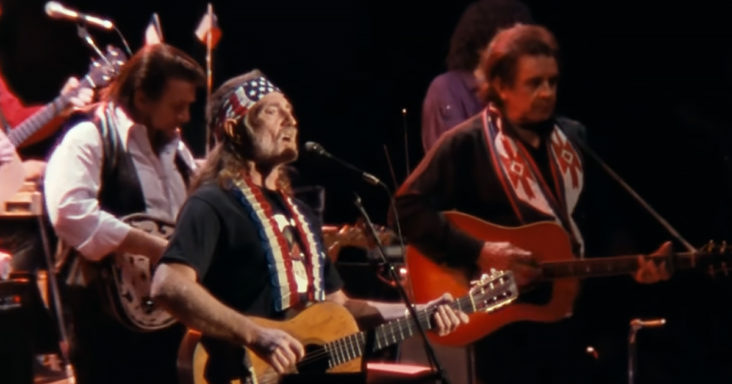 Willie Nelson with country supergroup ‘The Highwaymen’