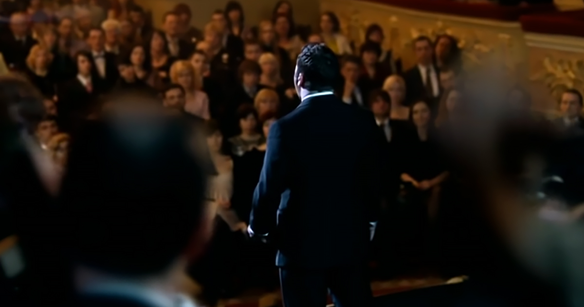 Paul Potts singing at the Kyiv Opera House