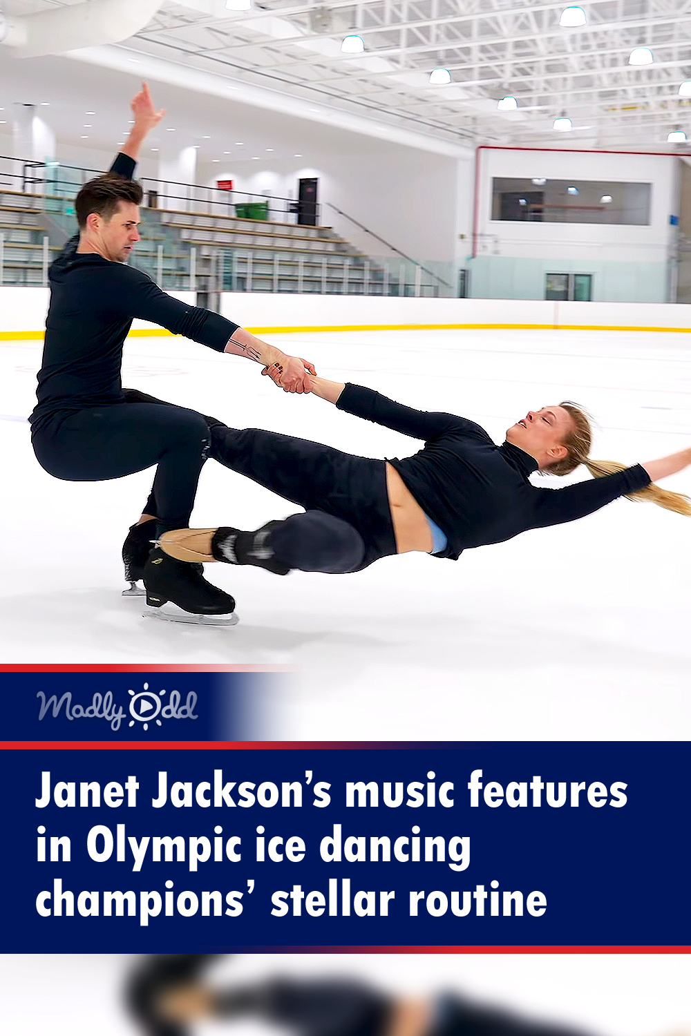 Janet Jackson’s music features in Olympic ice dancing champions’ stellar routine