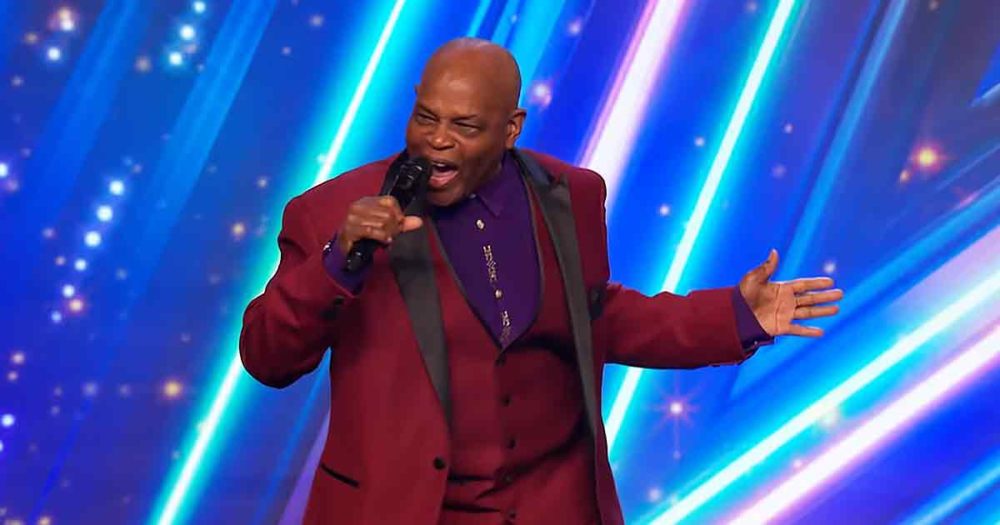 77-year-old singer Mel Day performing on BGT
