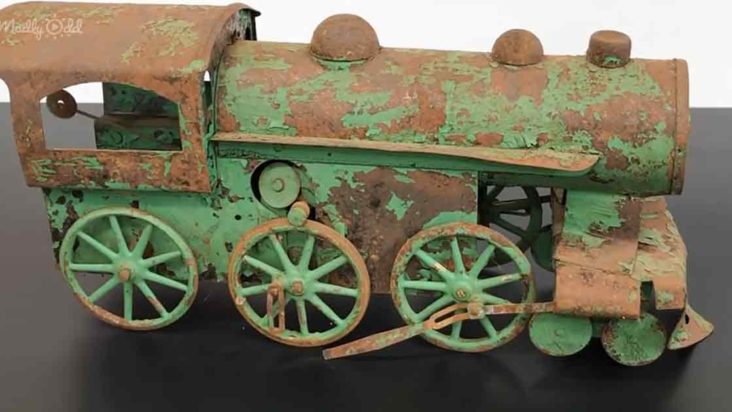 Antique toy train