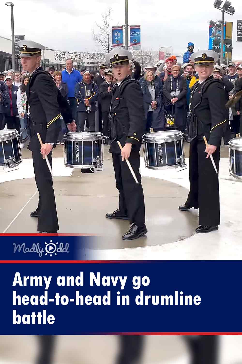 Army and Navy go head-to-head in drumline battle