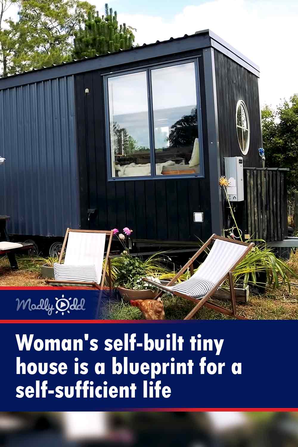 Woman\'s self-built tiny house is a blueprint for a self-sufficient life