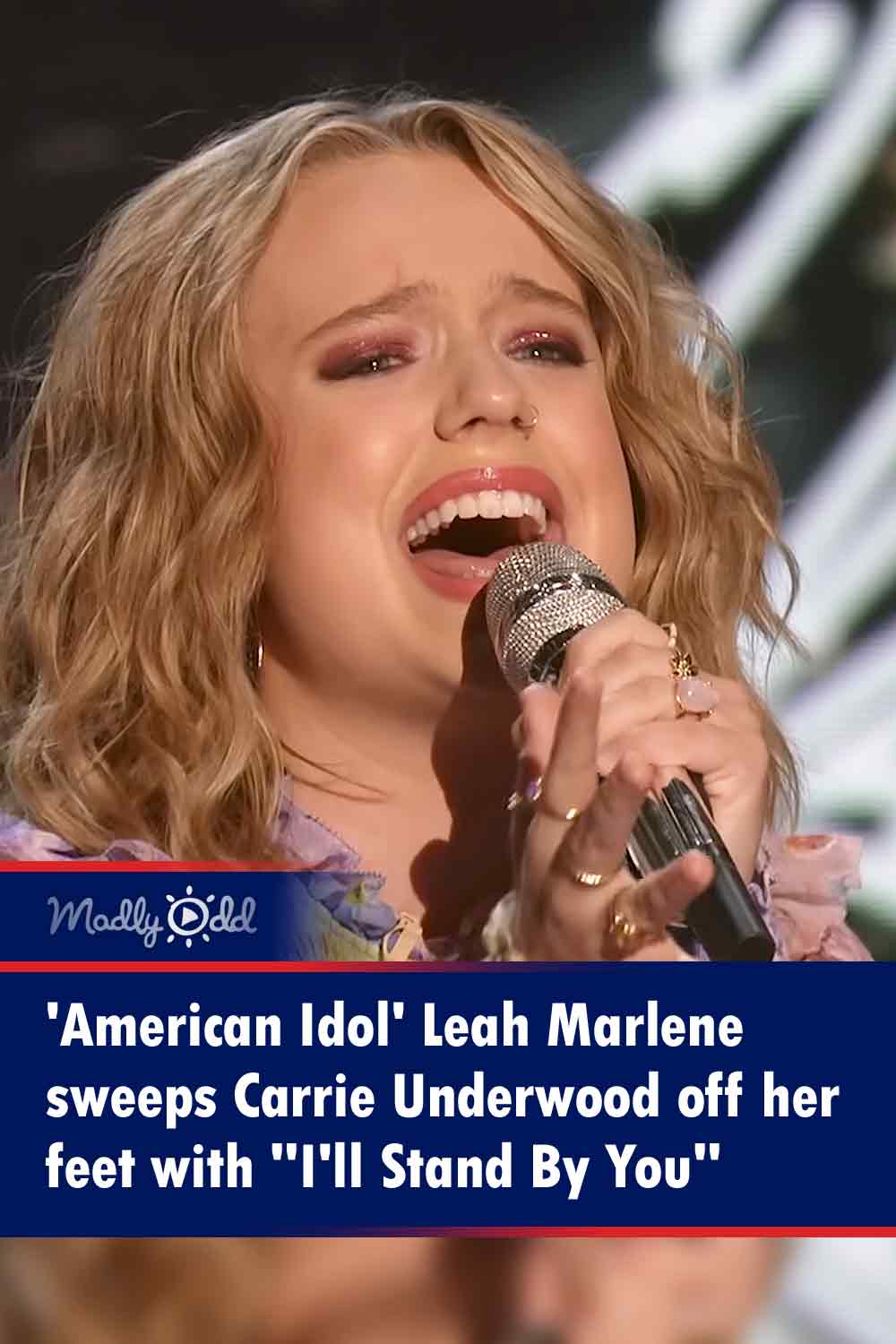 \'American Idol\' Leah Marlene sweeps Carrie Underwood off her feet with \