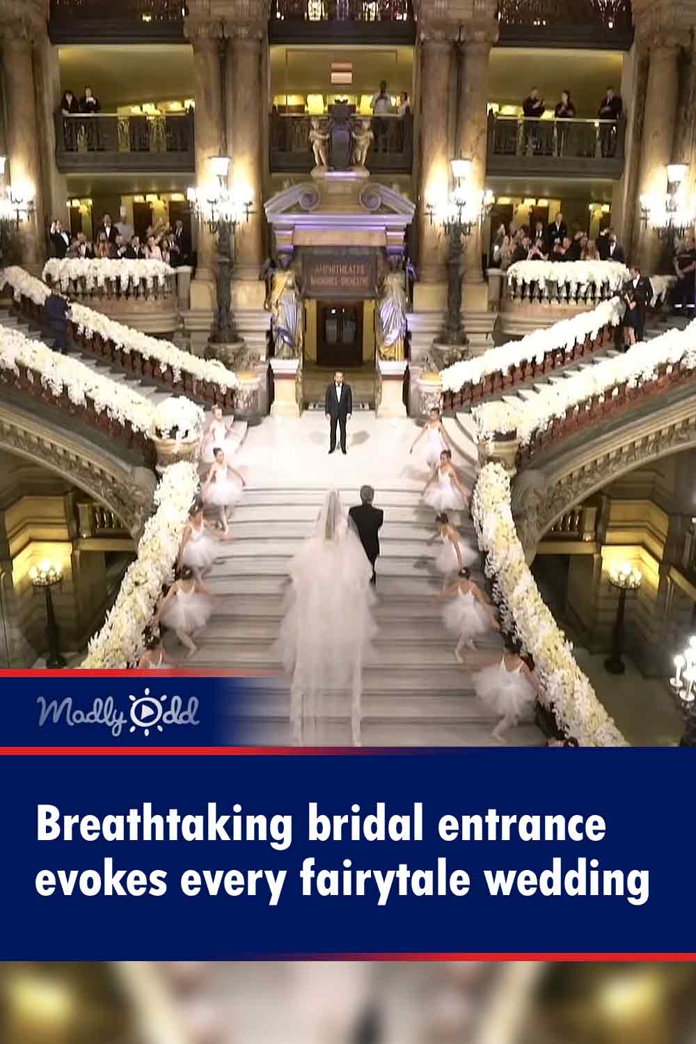 Breathtaking bridal entrance evokes every fairytale wedding