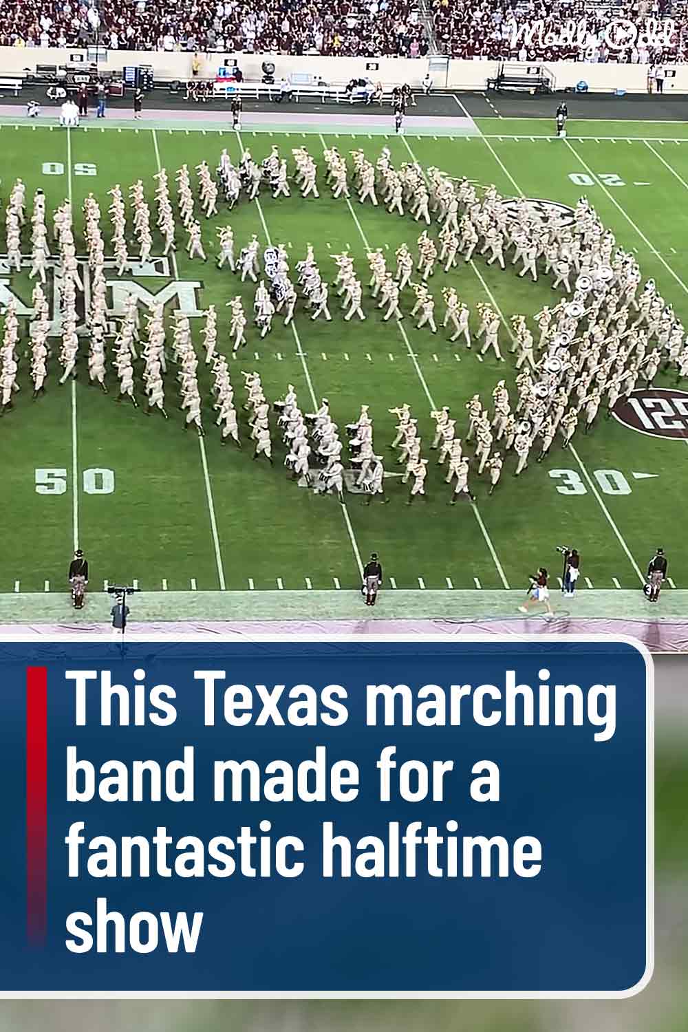 This Texas marching band made for a fantastic halftime show