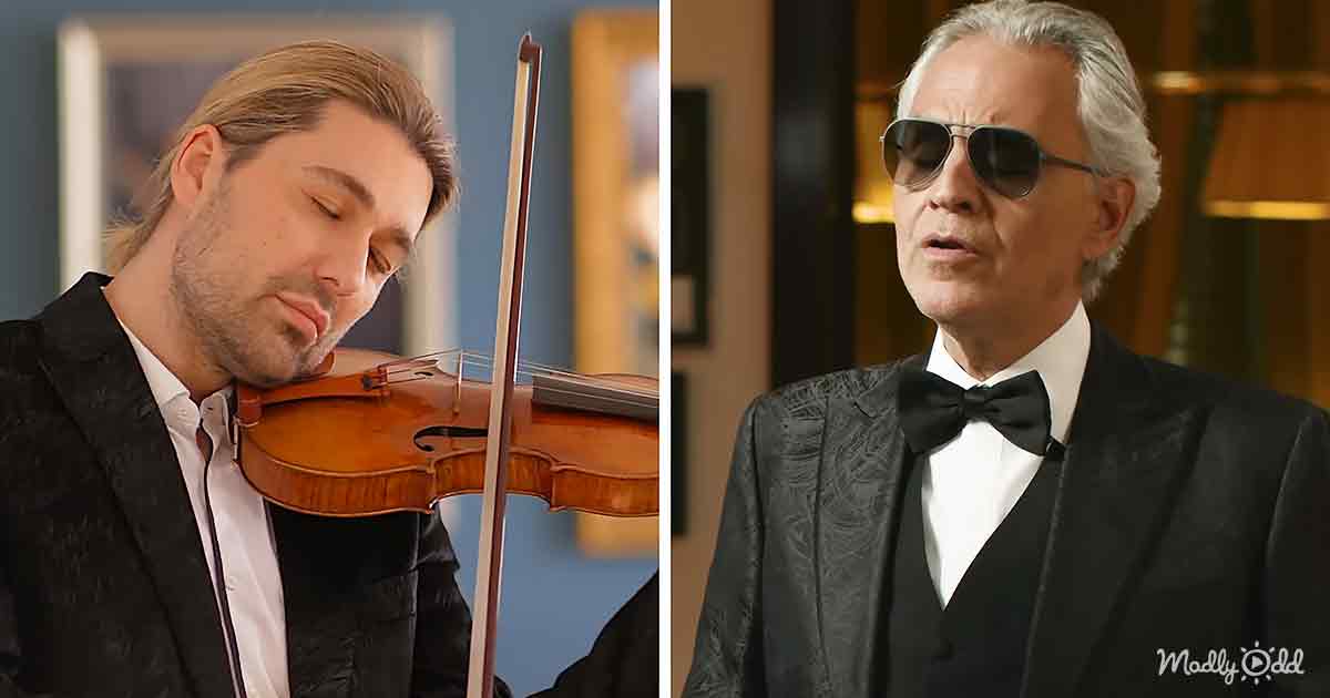 Andrea Bocelli joins renowned violinist David Garrett on beautiful ‘Ave