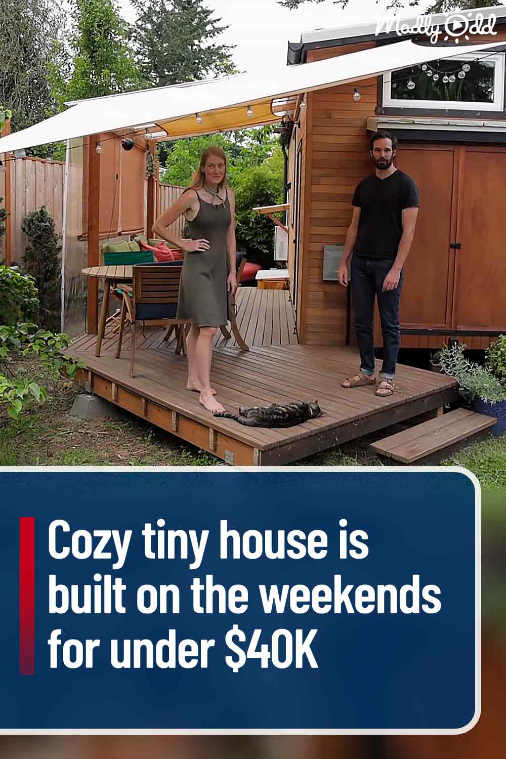 Cozy tiny house is built on the weekends for under $40K