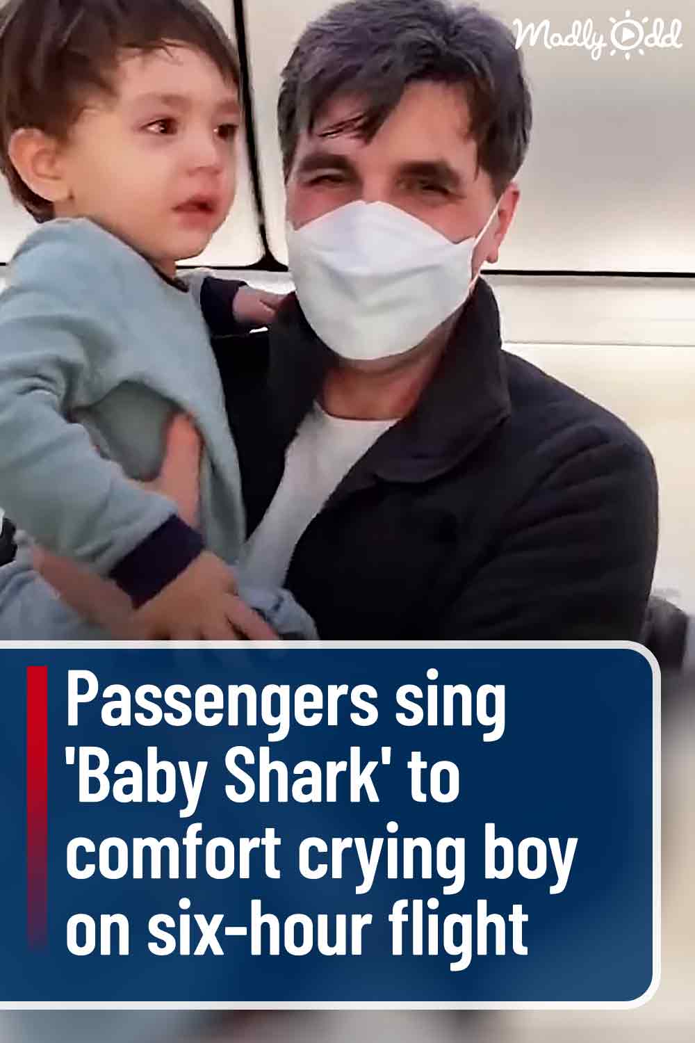 Passengers sing \'Baby Shark\' to comfort crying boy on six-hour flight