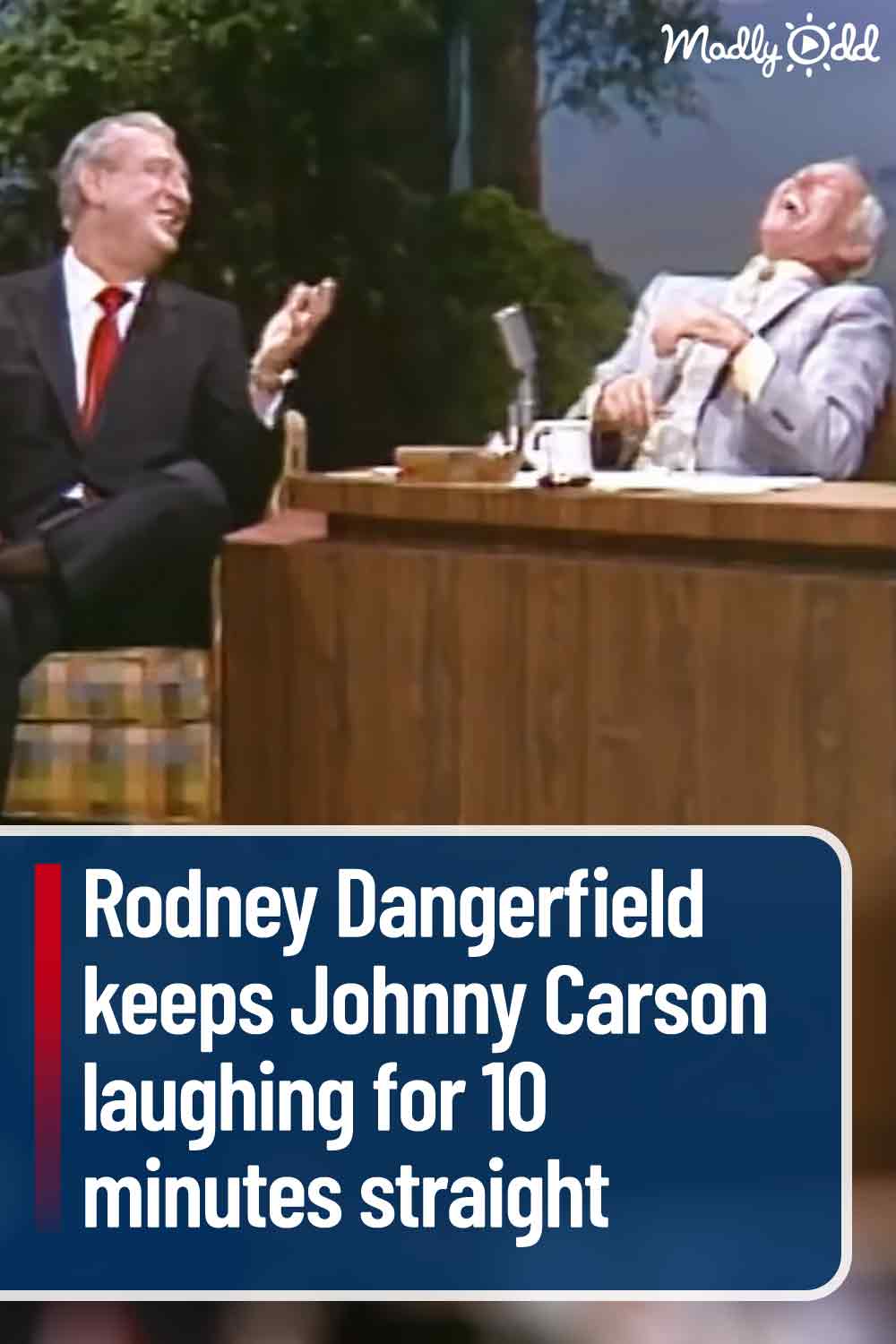 Rodney Dangerfield keeps Johnny Carson laughing for 10 minutes straight