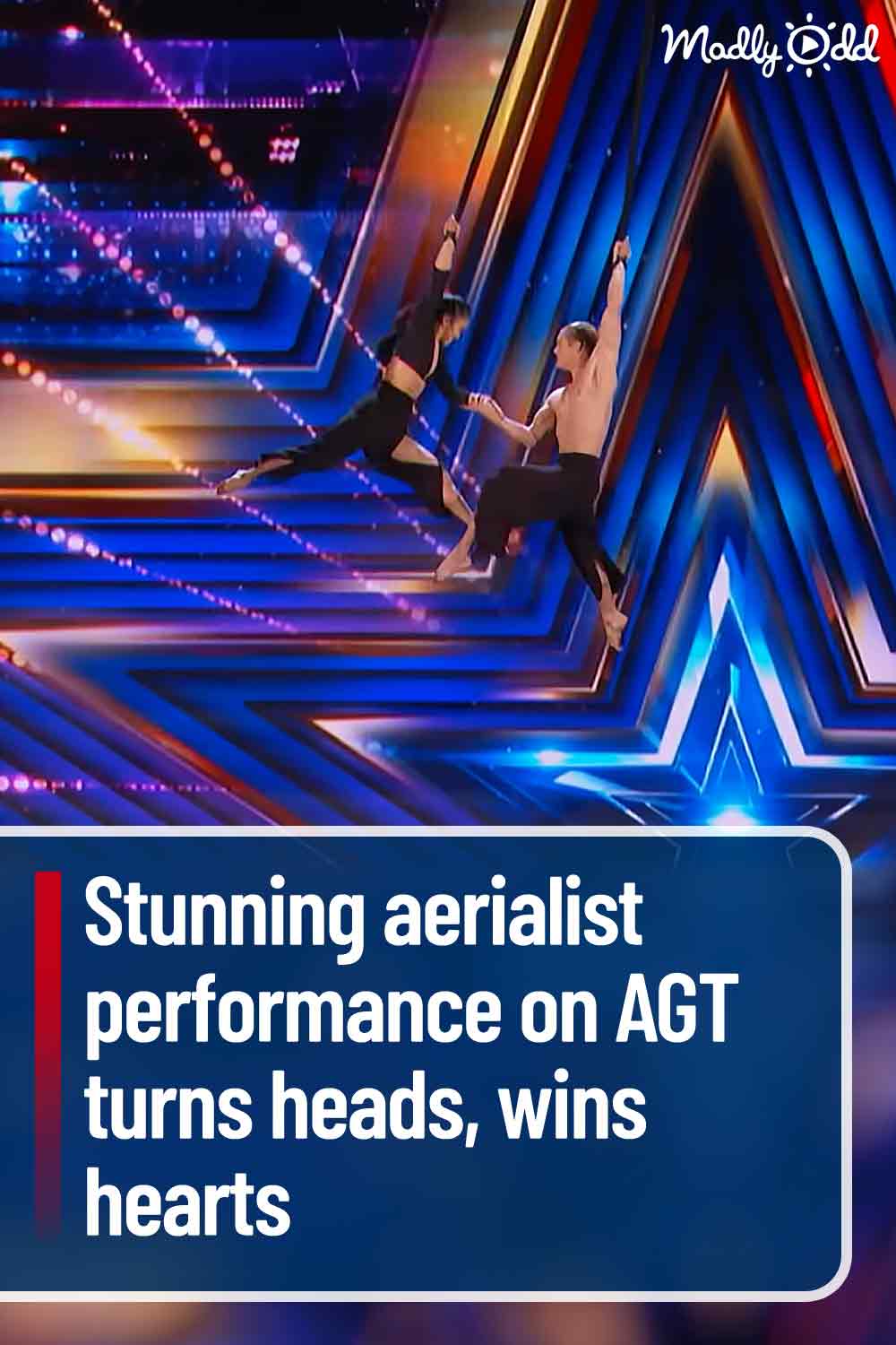 Stunning aerialist performance on AGT turns heads, wins hearts