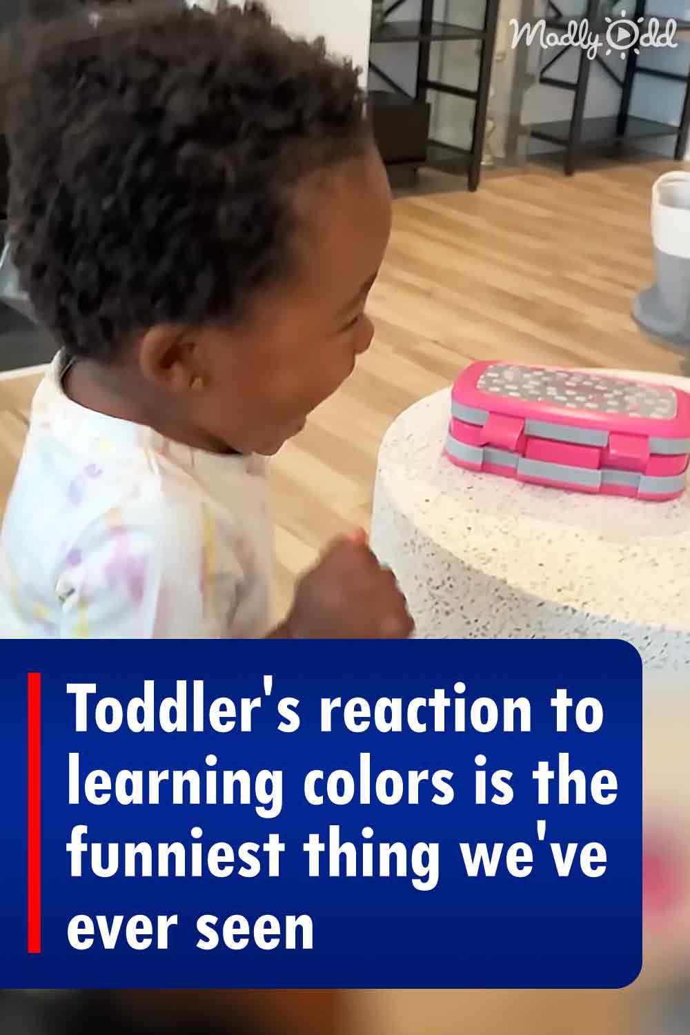 Toddler\'s reaction to learning colors is the funniest thing we\'ve ever seen