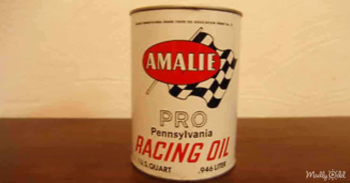 Tin lunch box with retro car designs, a true collectible.