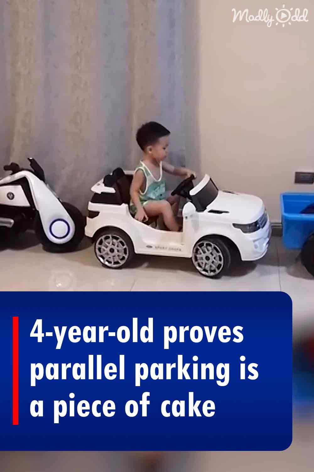4-year-old proves parallel parking is a piece of cake