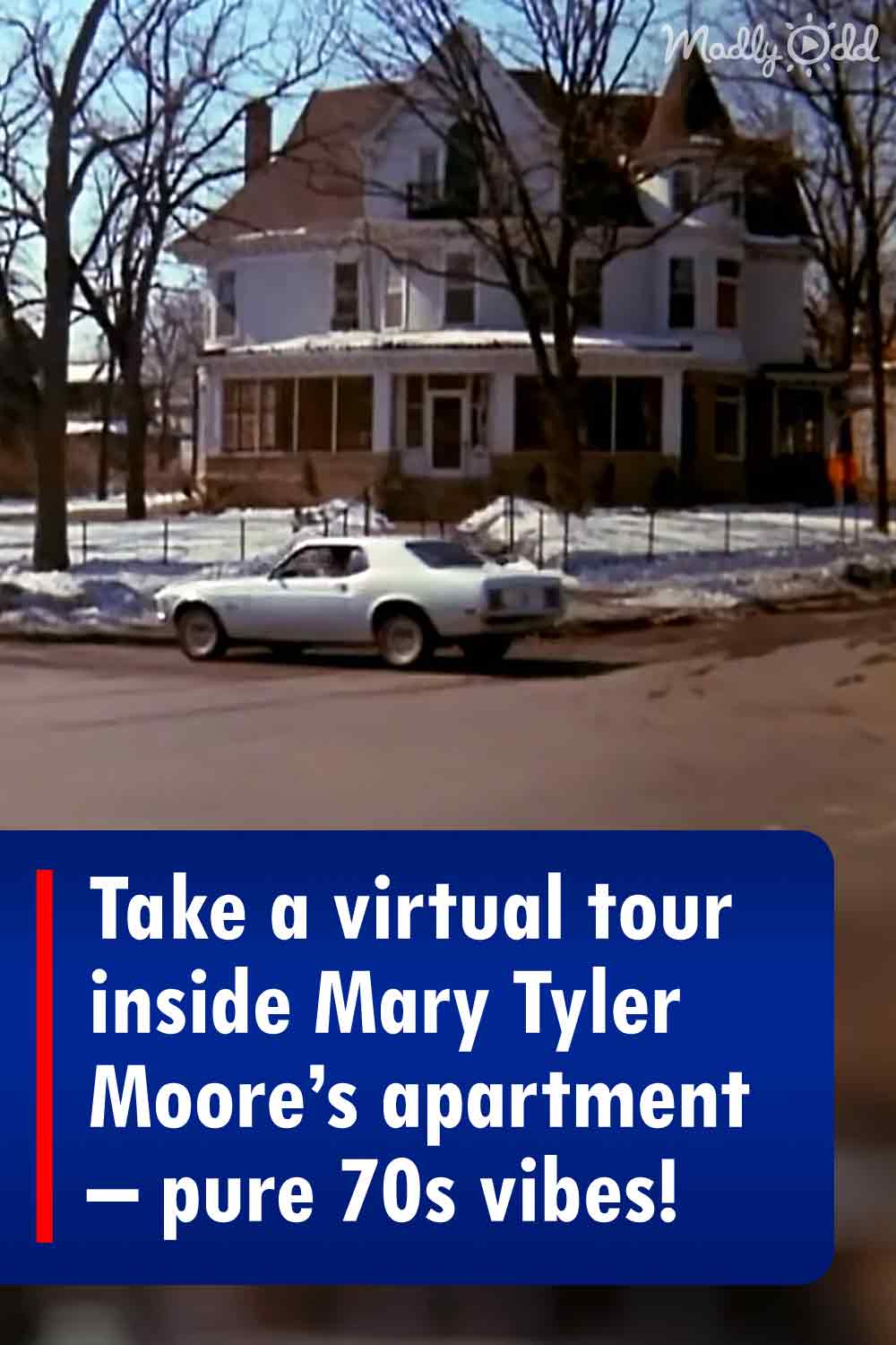 Take a virtual tour inside Mary Tyler Moore\'s apartment – pure 70s vibes!