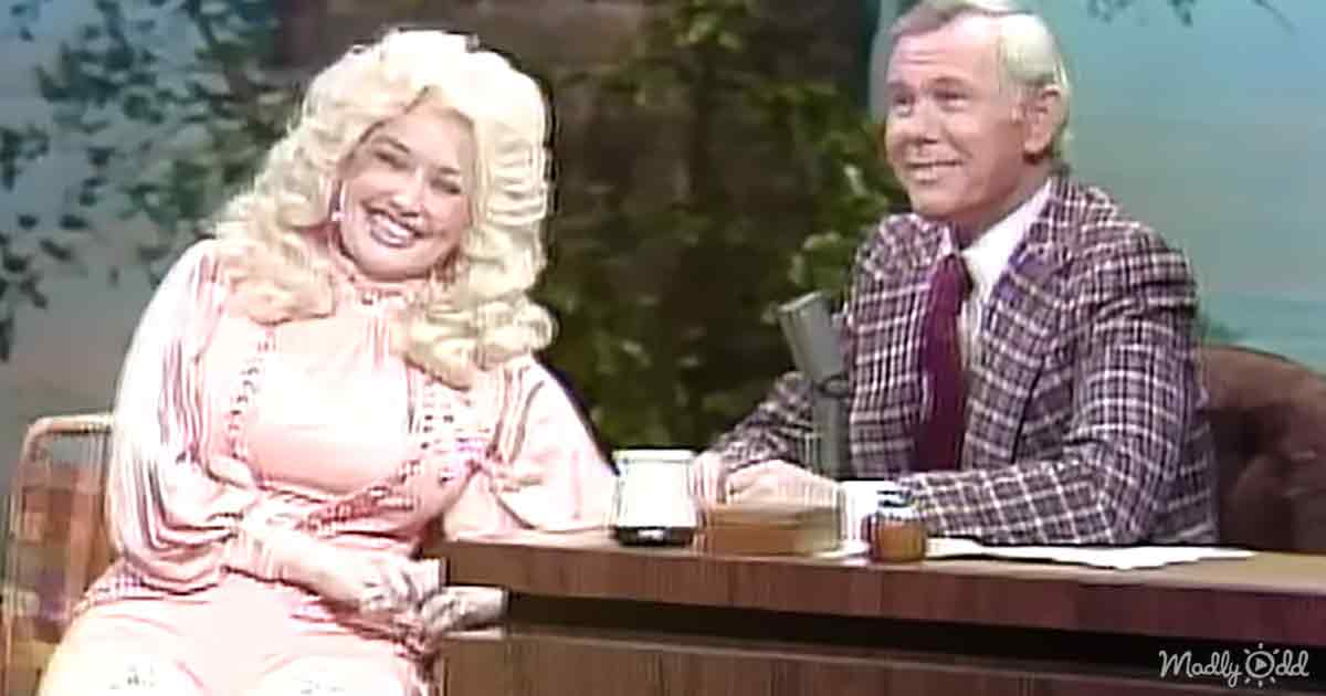 Dolly Parton and Johnny Carson
