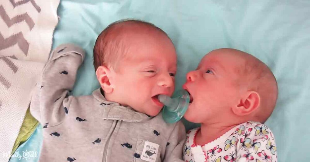 Newborn twins