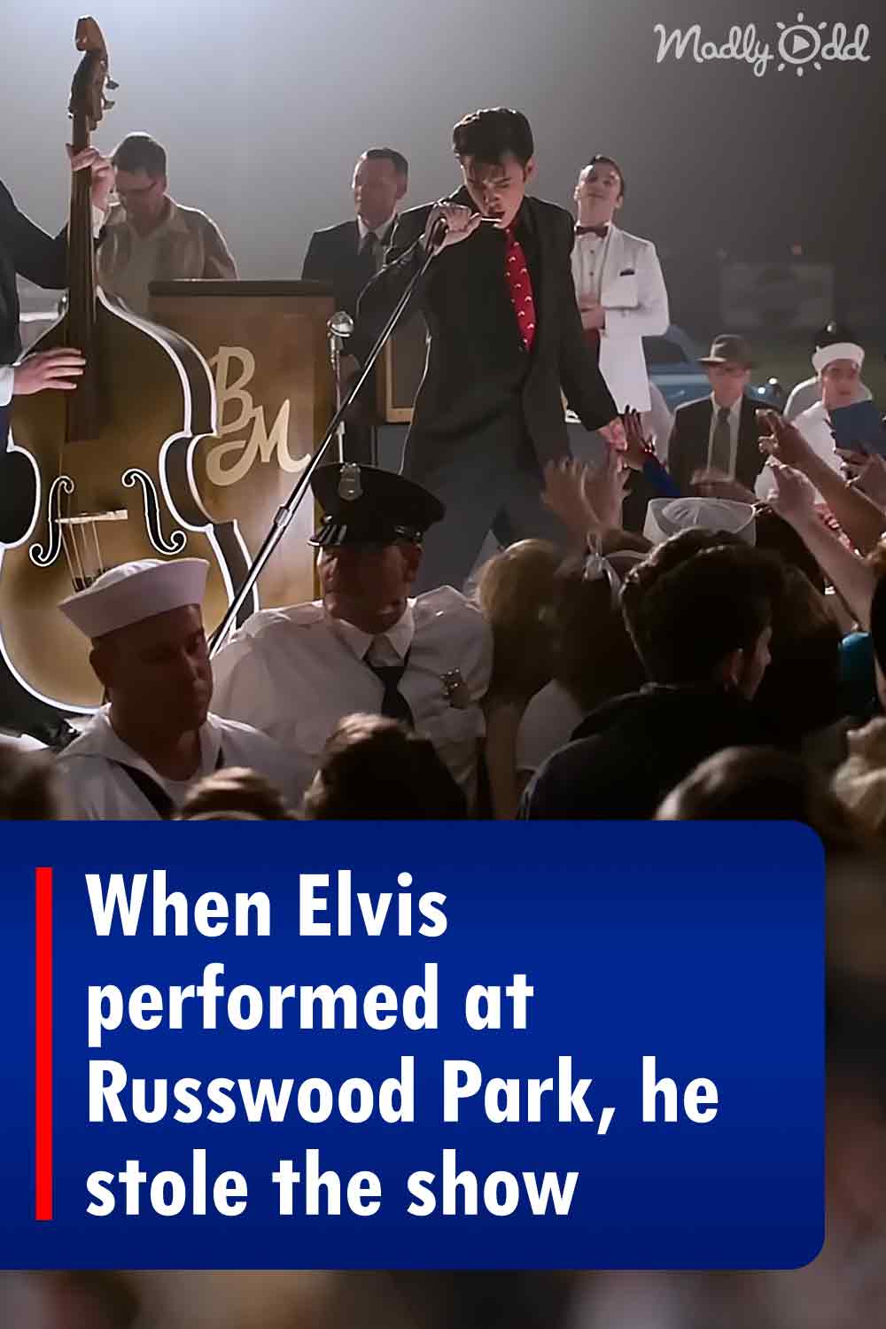 When Elvis performed at Russwood Park, he stole the show