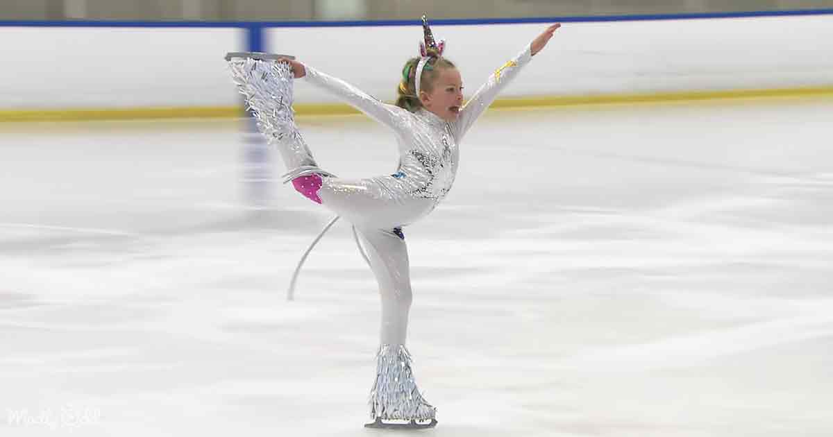 Happiest little ‘Unicorn’ skates on ice so gracefully Madly Odd!