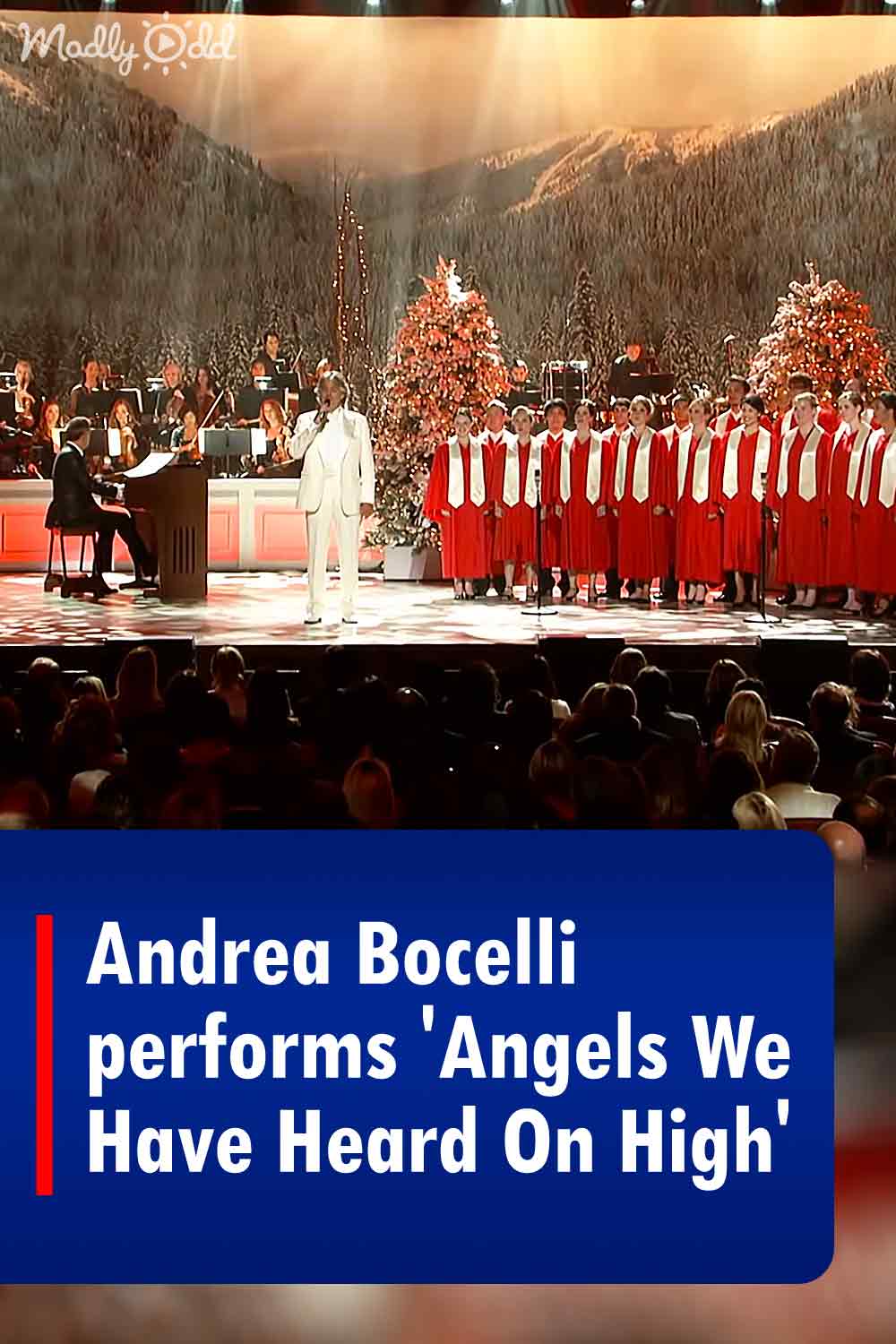 Andrea Bocelli performs \'Angels We Have Heard On High\'