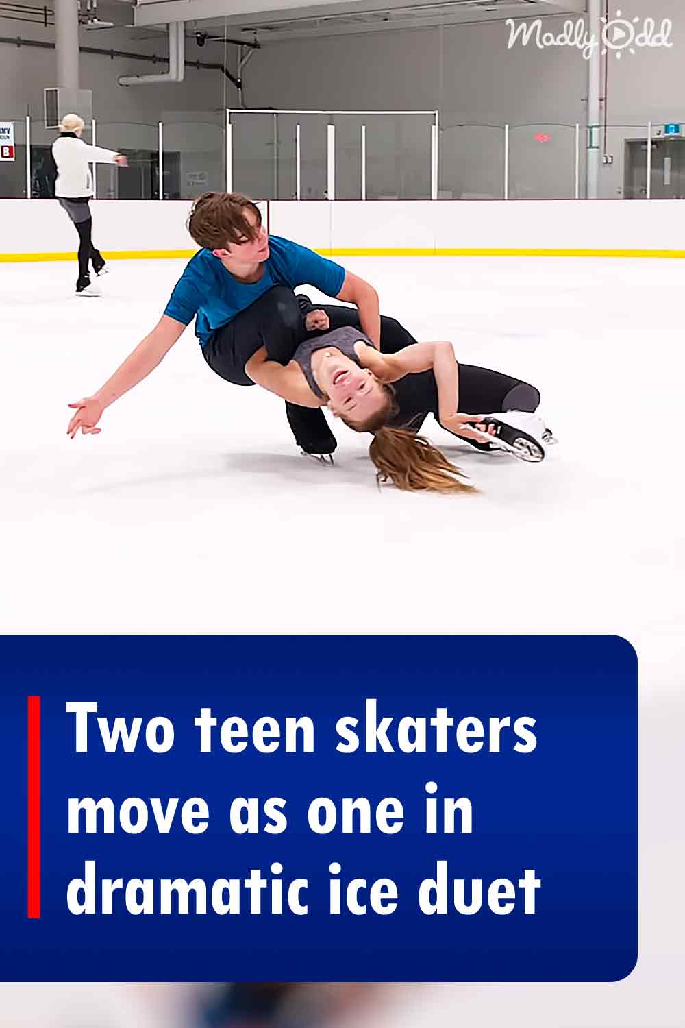Two teen skaters move as one in dramatic ice duet