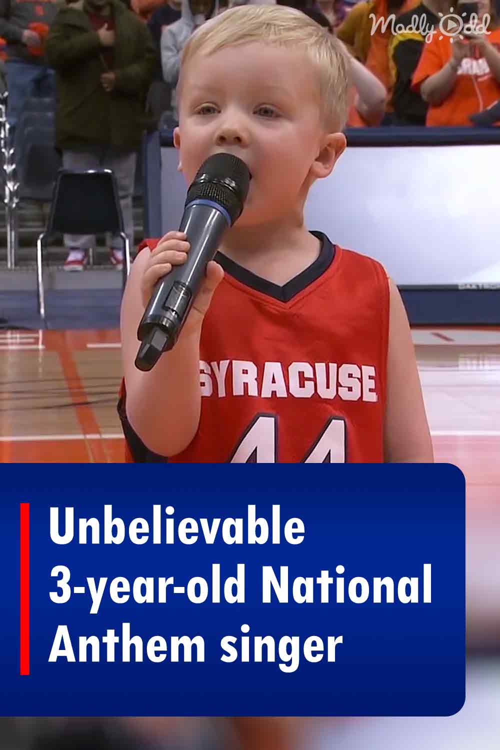 Unbelievable 3-year-old National Anthem singer