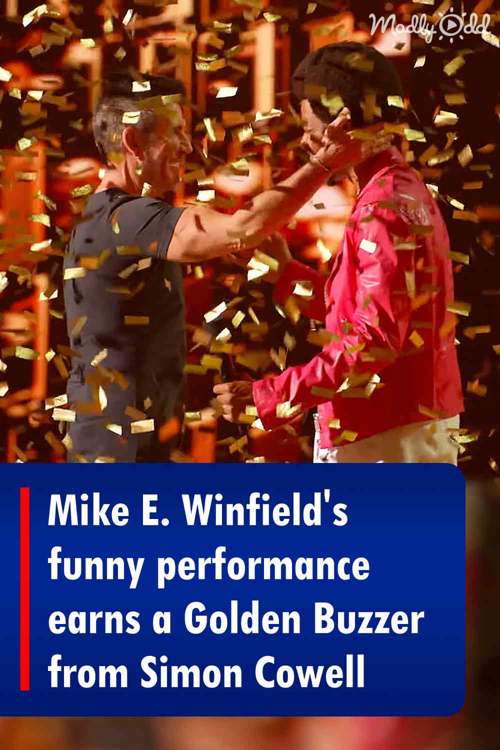Mike E. Winfield\'s funny performance earns a Golden Buzzer from Simon Cowell