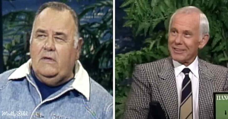 Jonathan Winters and Johnny Carson