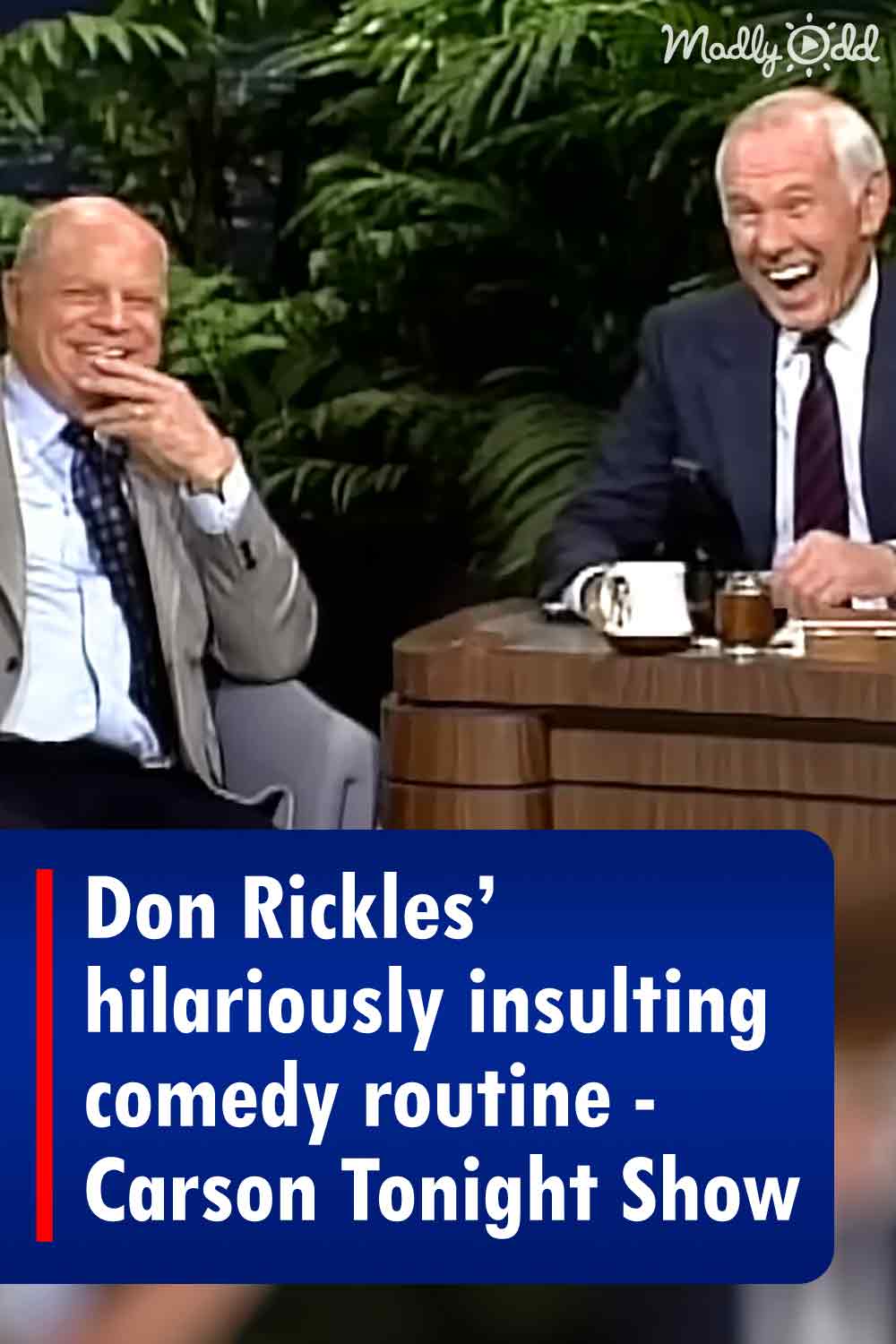 Don Rickles’ hilariously insulting comedy routine - Carson Tonight Show