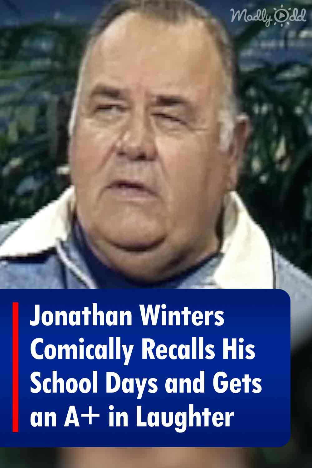 Jonathan Winters Comically Recalls His School Days and Gets an A+ in Laughter