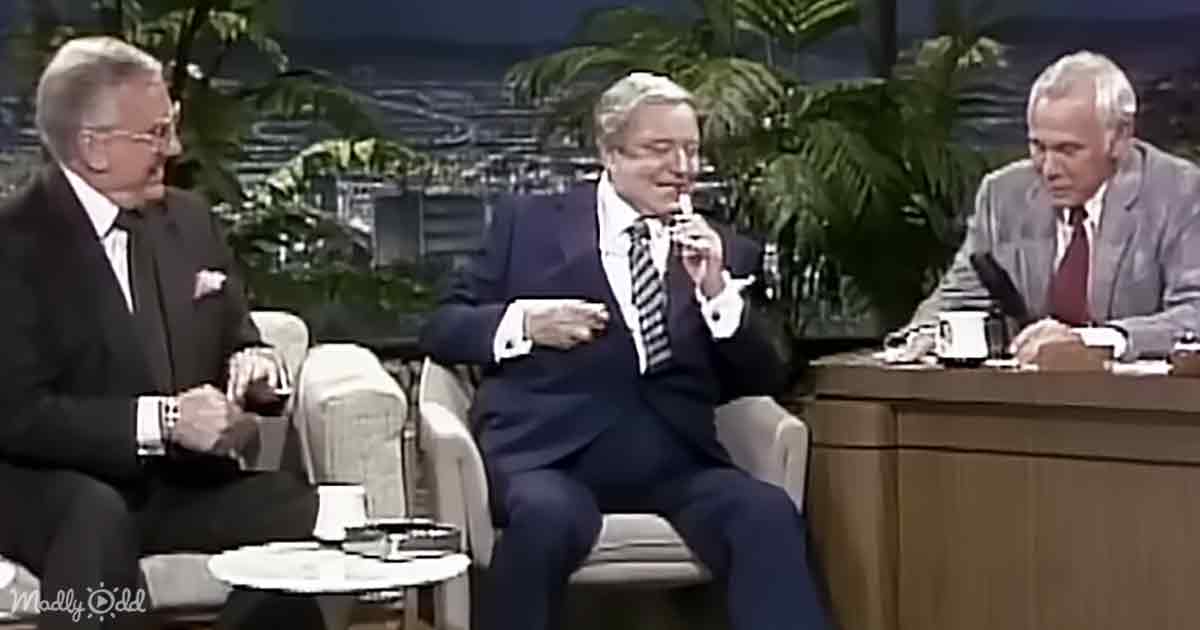 Jackie Gleason and Johnny Carson