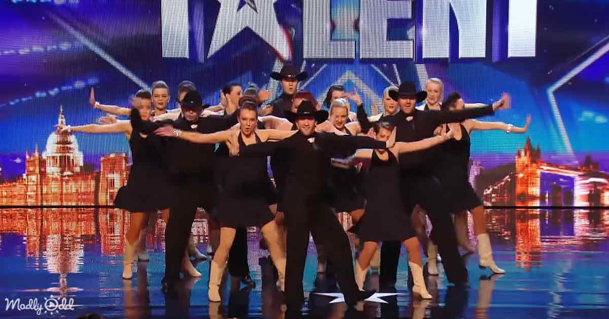 Cowboys dancing on BGT
