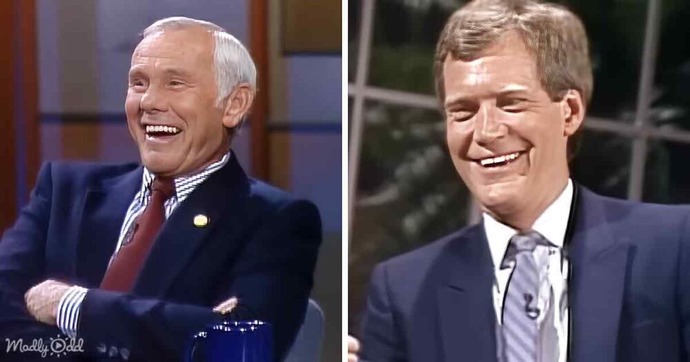 Johnny Carson and David Letterman